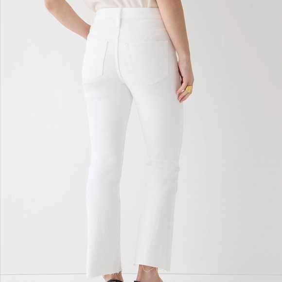 J crew 9” Demi boot crop jeans white - Picture 3 of 6